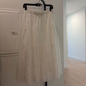 Tory Burch Cream A-Line Skirt